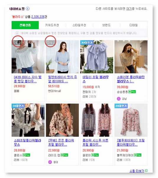 Article: Naver SEM 2017 - Shopping Search Ad Example