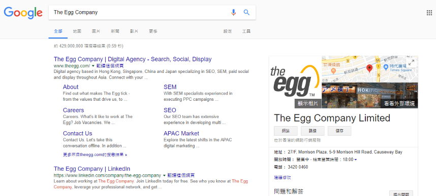 The Egg Company SERP