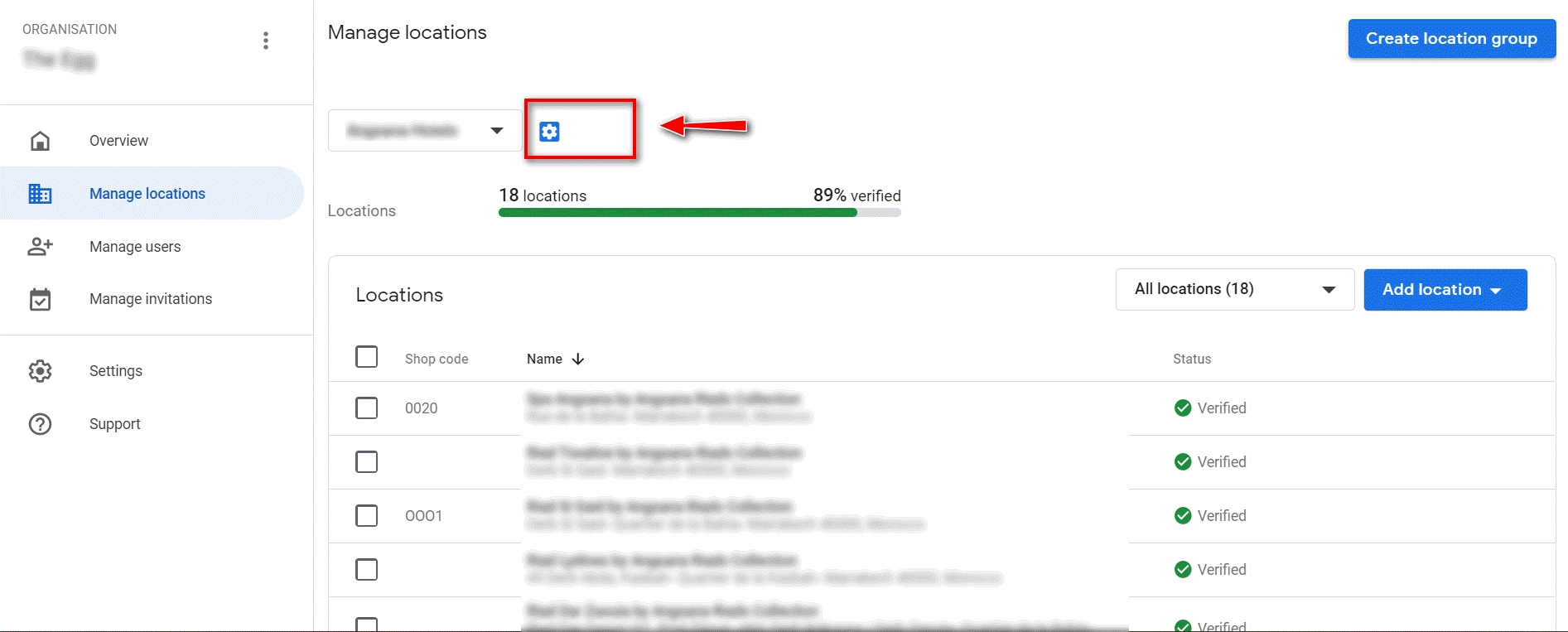 Where to Locate a Location Group Detail