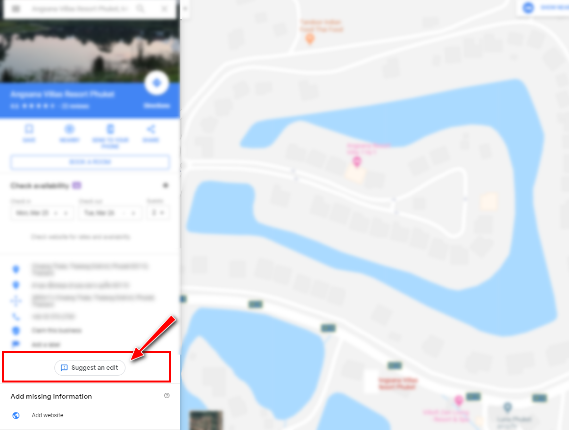 Suggest an Edit to a Google Maps Location