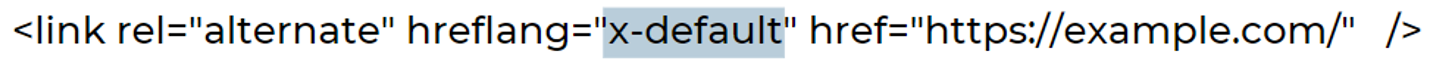11. Example of an href x-default tag
