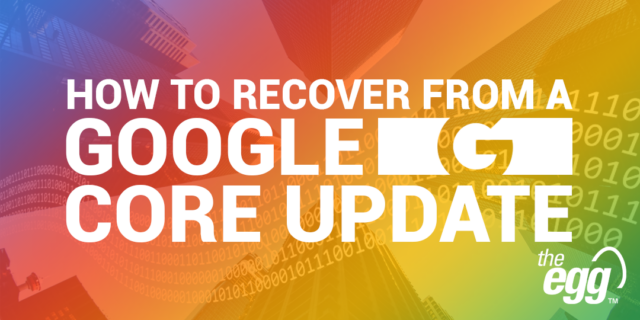 How to recover from a google core update